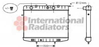 VAN WEZEL 37002175 -  Радиатор, охлаждение двигателя